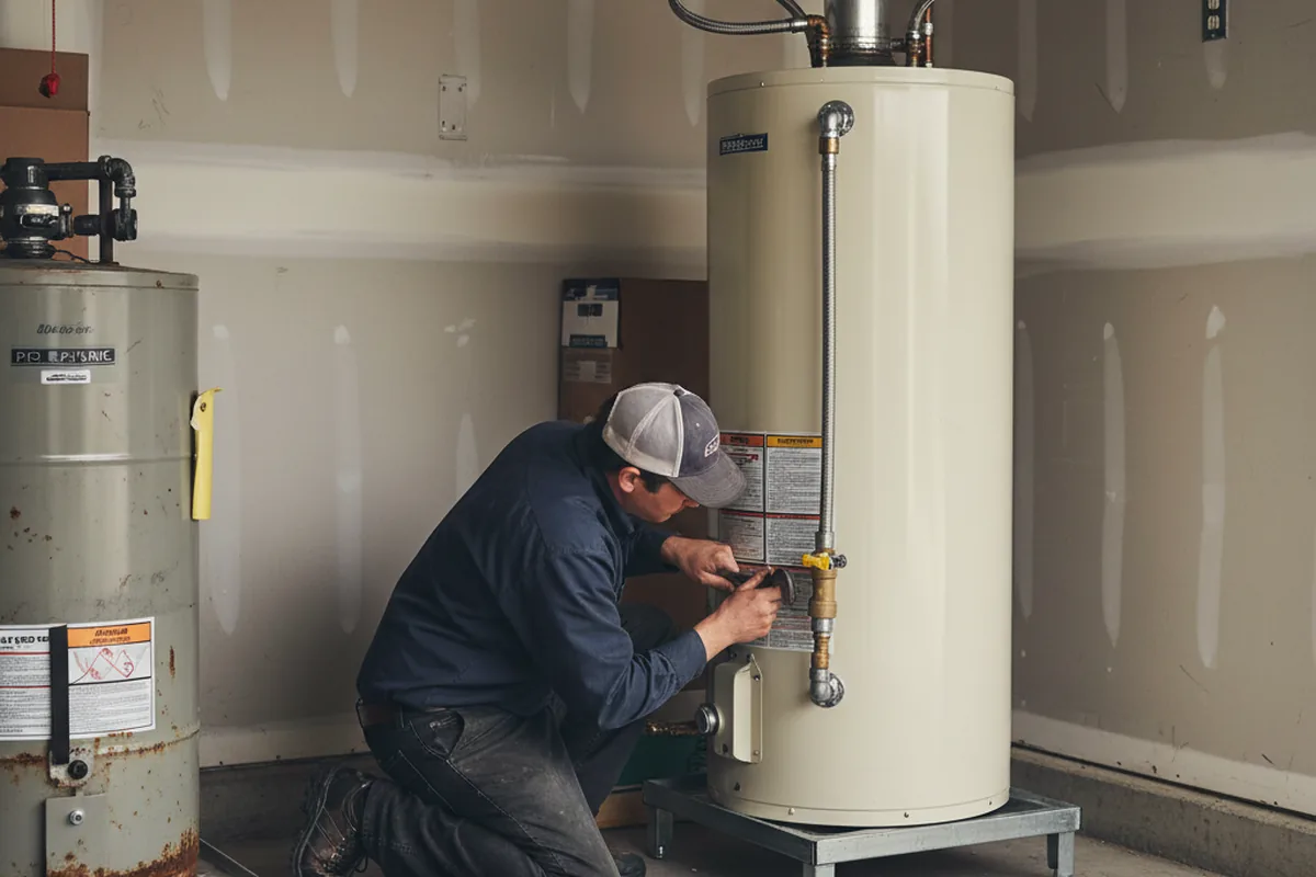 Water heater and shutoff valve replacement in Crows Landing